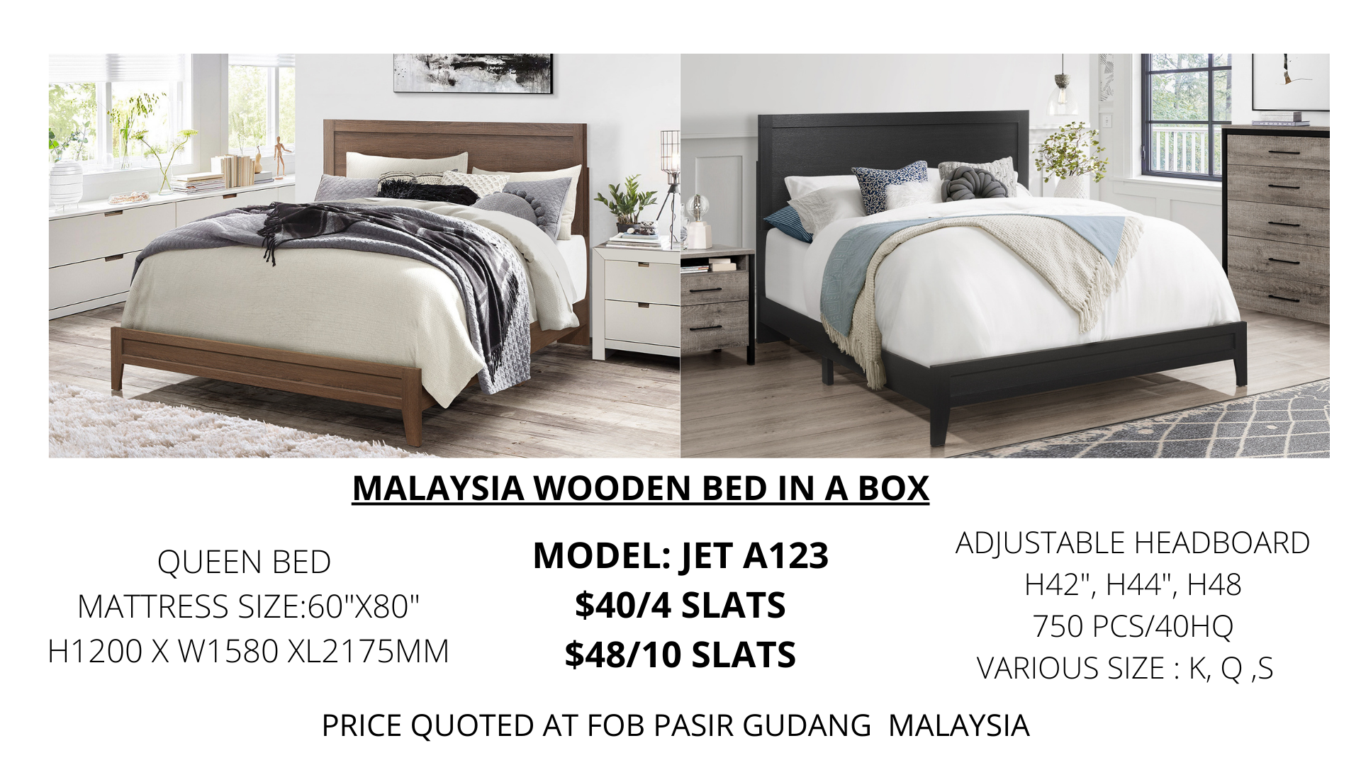 SIMPLE & ELEGANT WOODEN ALL IN ONE BOX BED