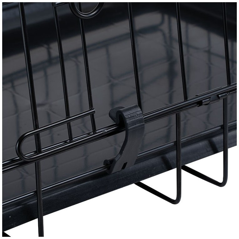 30 36 42  48  Inch Metal Foldable Dog Crates Cage,Metal Folding Dog Cage XXL Black Impact Dog Kennel Crate