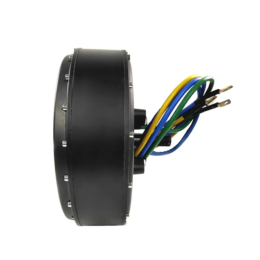 Power 6~7kw 89% Efficiency Permanent Magnet Electric Mini Bus Gear Brushless DC Hub Motor