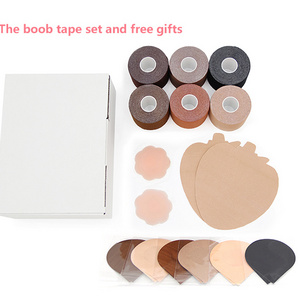 Free Shipping Boob Tape Adhesive Breast Lift Up Tape With Free Nipple Cover Test Patch