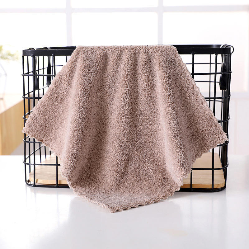 Highly Absorbent Coral Fleece Micro Fiber Wash Dish Cleaning Cloths Kitchen Towels Set