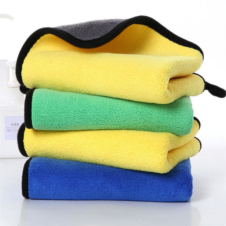 Custom Laser Logo 1200Gsm Soft Super Water Absorbent Multi-Purpose Microfiber Drying Car Towel Cleaning Cloth For Car Household