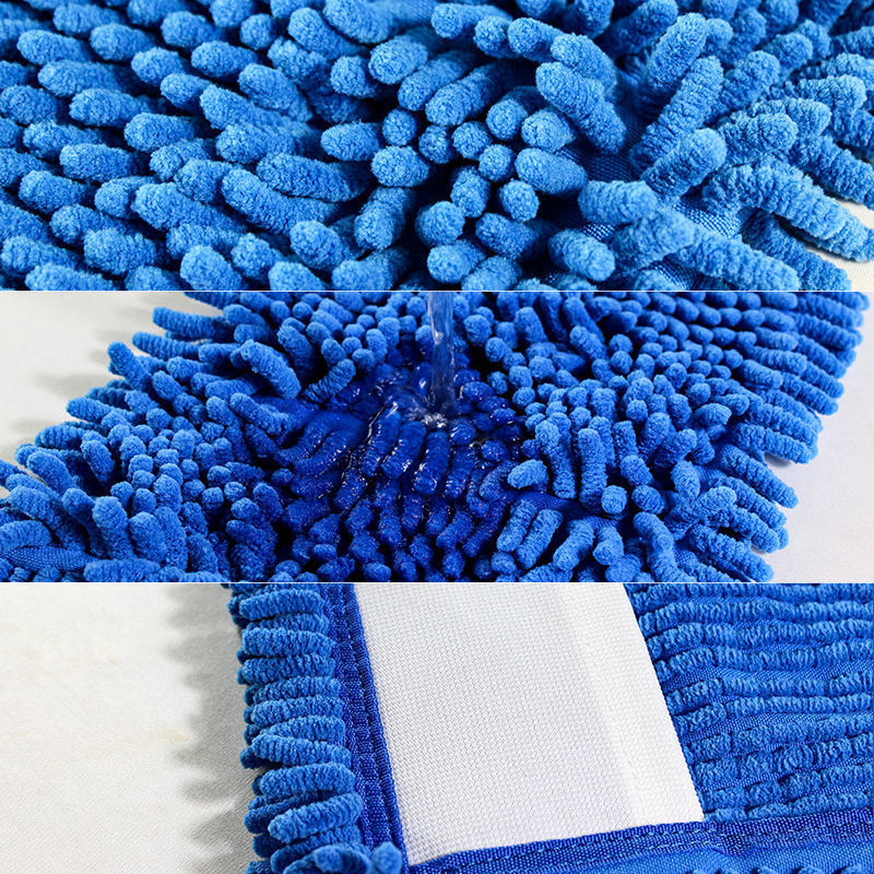 Dry And Wet Dual Flat Floor Microfiber Twist Ground Clever Mop Refill Microfiber Mop Chenille Mop Refill