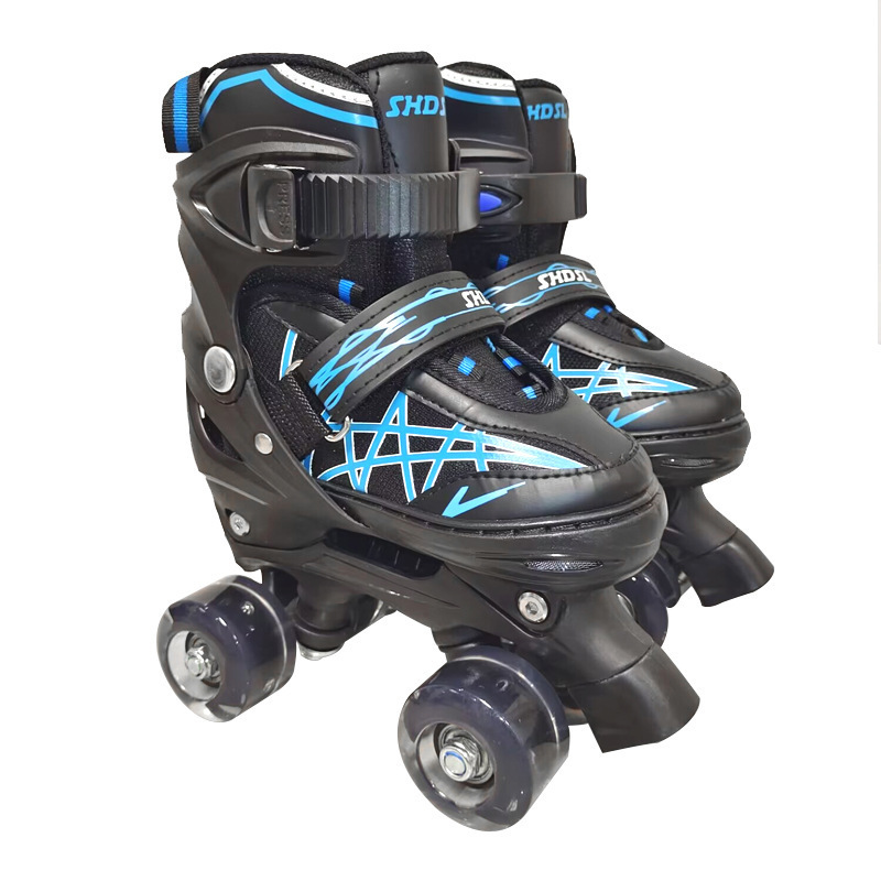 Patins Best Selling Four Wheel Flashing Roller Skates Adjustable Inline Skates Skating Shoes for Boys Kids Girls