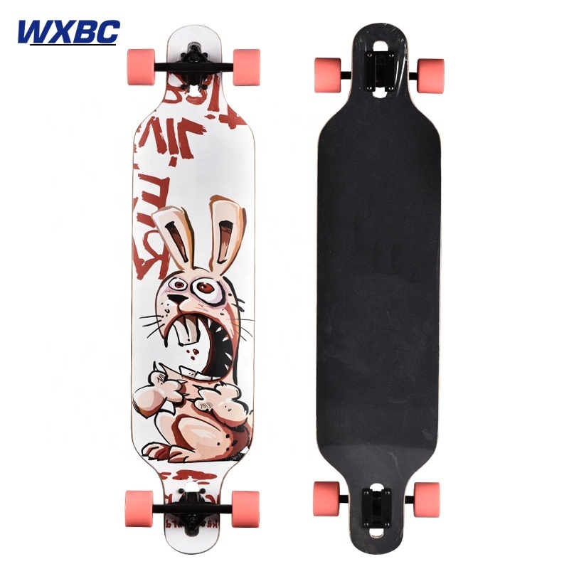 Manufacturer Direct Sale Freestyle Design High Quality Longboard Skateboard With Multiple Color For Adults