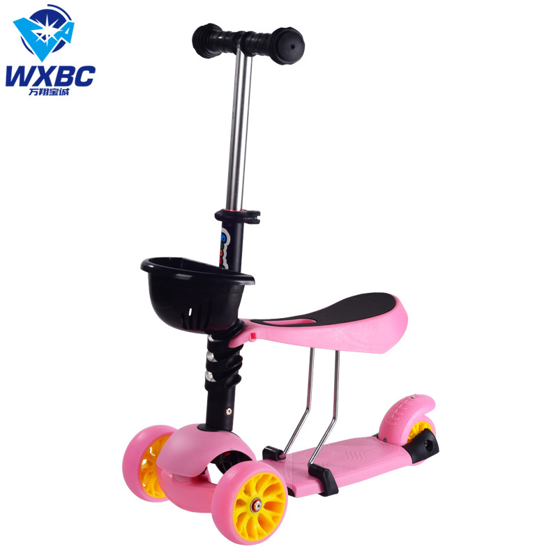 Hot sale baby kids 3 in 1 scooter single legged sled can sit and ride