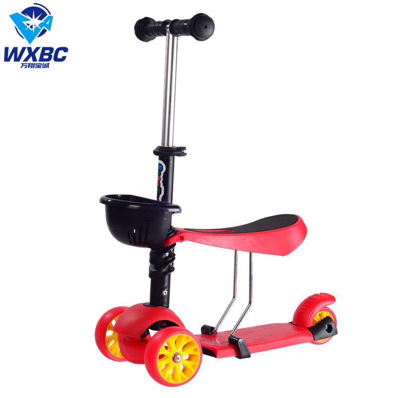 Hot sale baby kids 3 in 1 scooter single legged sled can sit and ride