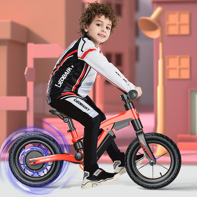 Hot Sale Children Riding Scooter 12 inch Electric Bicycle With Lithium Battery electric Kids Balance Bike