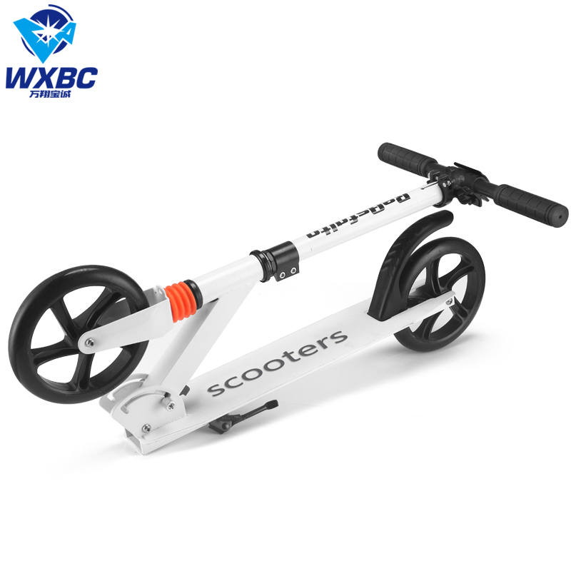 New Model Folding Adult Kick Foot Scooter with 200mm Big Wheels for Outdoor Sports