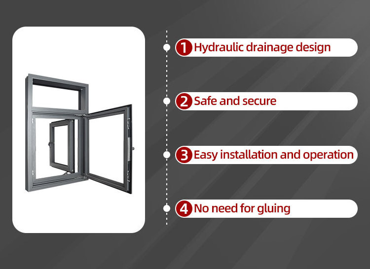 Thermal Break Aluminium Sound Proof Windows Aluminum Modern Interior Window House