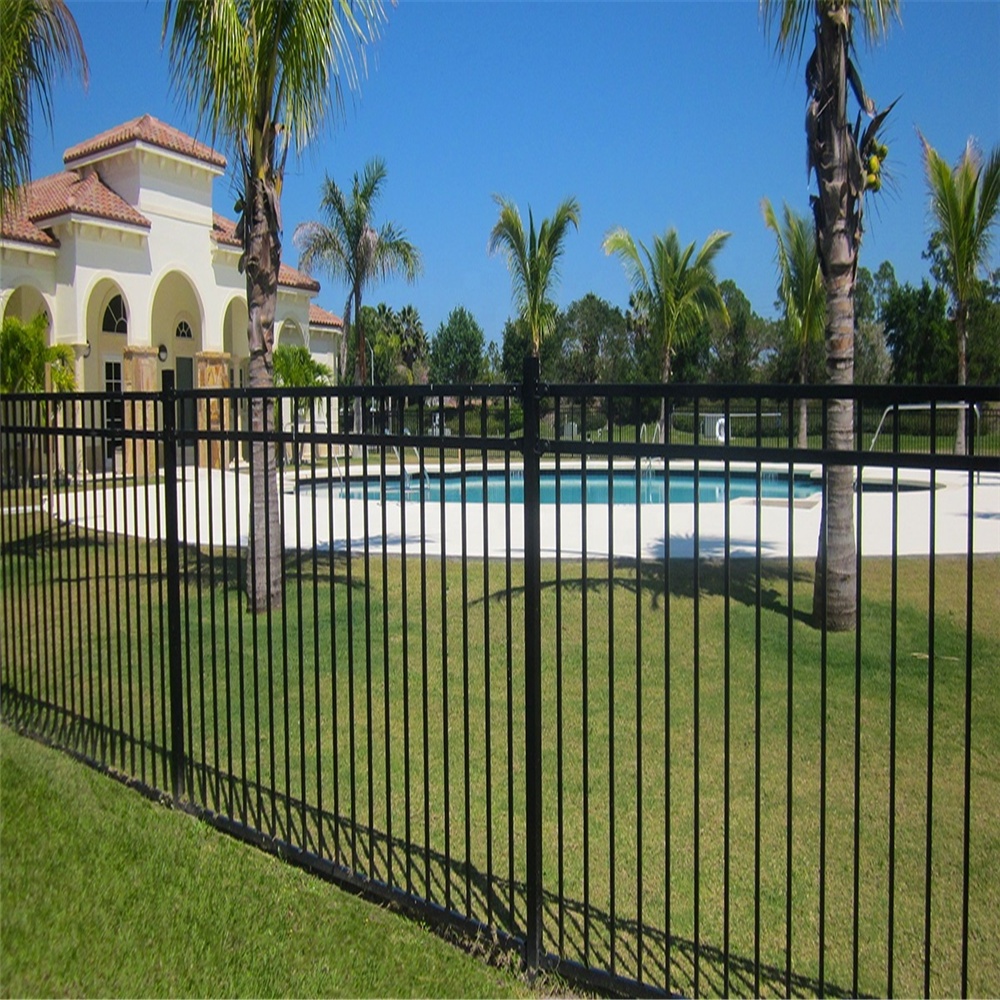 Aluminum fence panels posts gates hardware