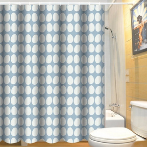 Unique Design and good quality waterproof cotton shower curtain