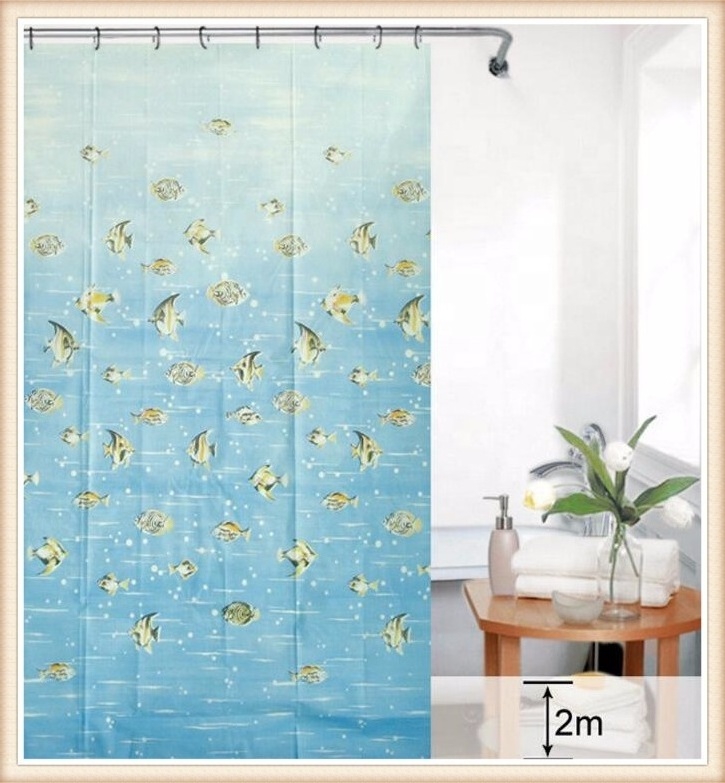 Cheap custom made PEVA clear shower curtain liner