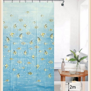 Cheap custom made PEVA clear shower curtain liner