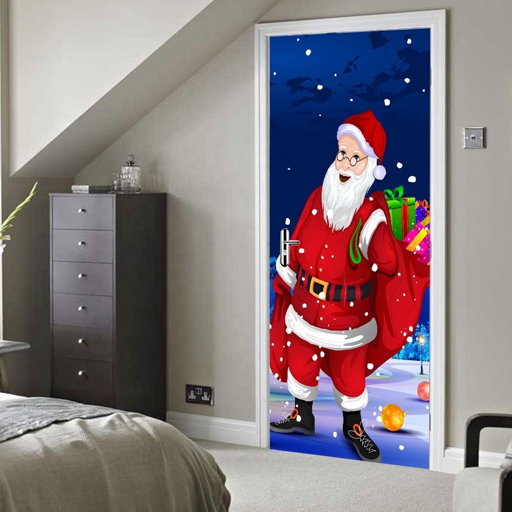 Custom printing fashion popular door decoration 3d wallpaper murals