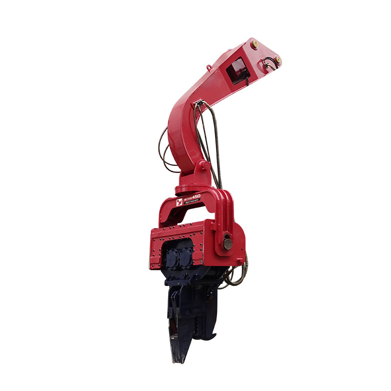 18-65tT excavator mounted vibratory hammer for driving sheet pile concrete pile and casing