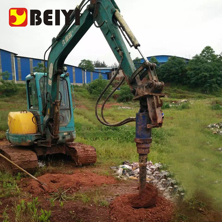 hydraulic earth drill screw pile driver machine digger auger for ground screw drilling excavator attachment machinery parts