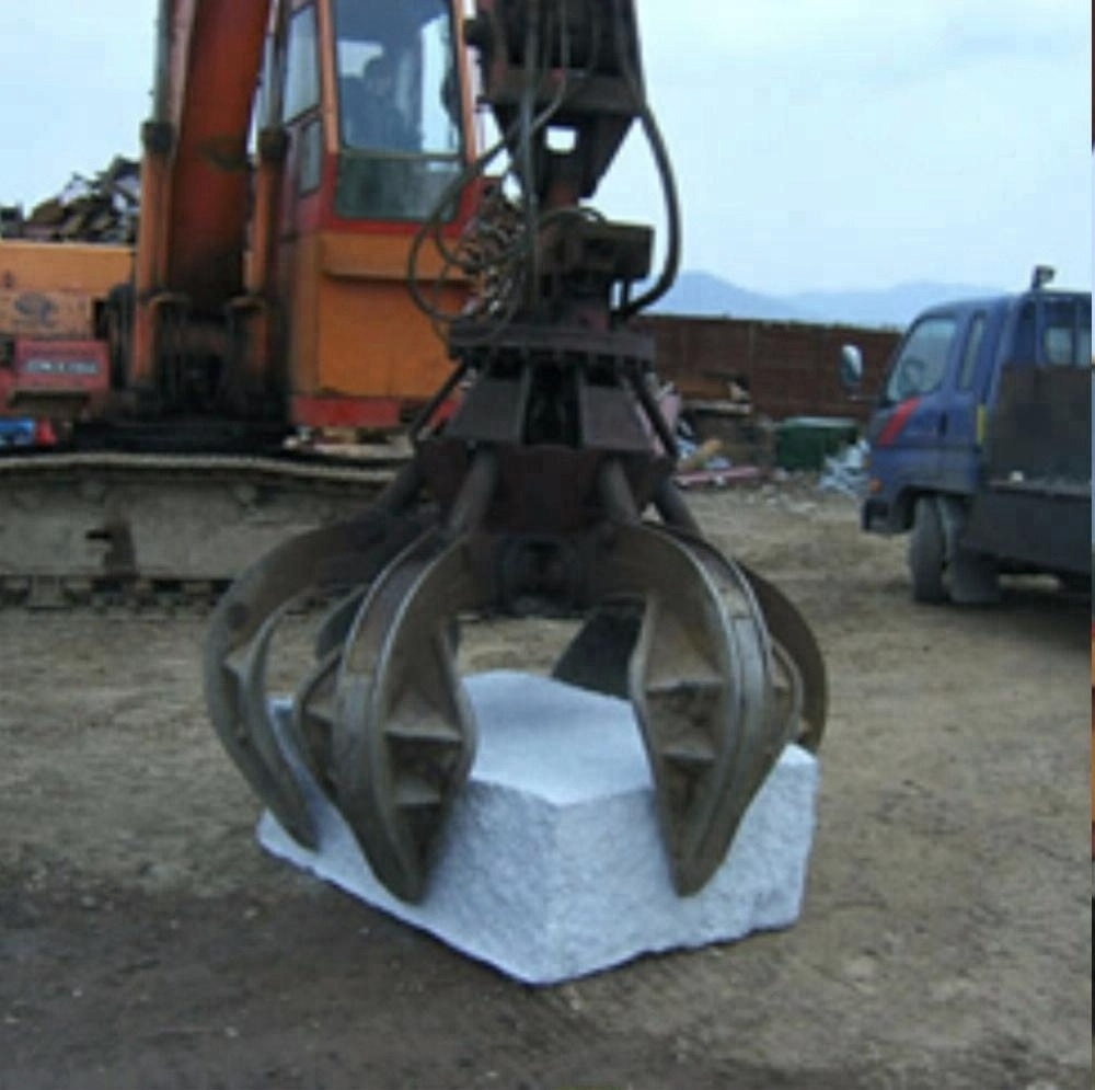 5-47T excavator grab stone grapple Hydraulic grab bucket scrap metal claws orange peel Grapple four claw waste steel iron grab