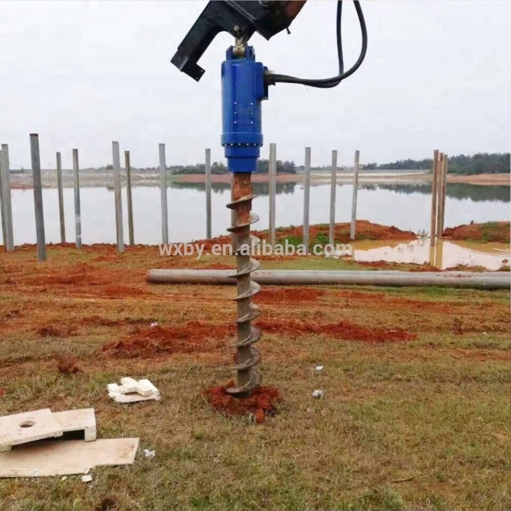 Hydraulic Earth piling rig earth hole drilling machine Earth Auger Drill Auger for sale