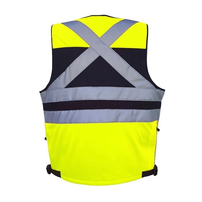 Multi Purpose High Visibility Safety Vest Polyester Reflective Jacket With Custom Logo Traffic Safety Riding Reflective Vest