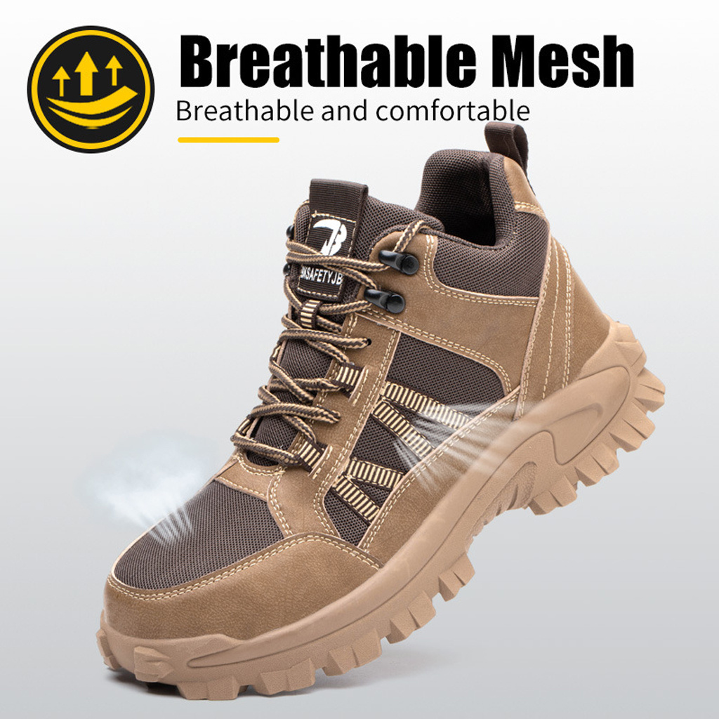 Non- slip Puncture-Proof Safety Shoe Anti-smash Steel Toe Men's Safety Shoes Work Shoes For Man