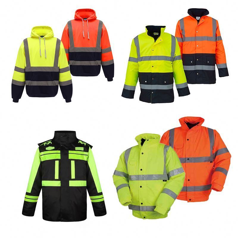 Wholesale Hi vis Reflective Road traffic Bike Riding Night Running Reflective Safety Clothing  personal protective vest jacket