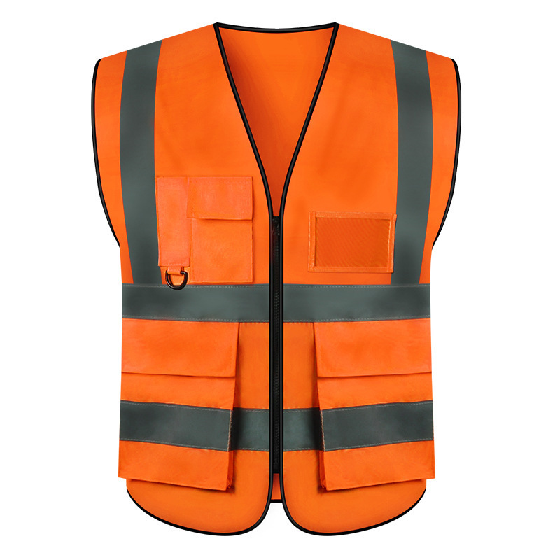 110gsm High Visibility Custom Logo Safety Vest Construction Worker Vest Safety Jacket Roadway Hi-vis Safety Vest