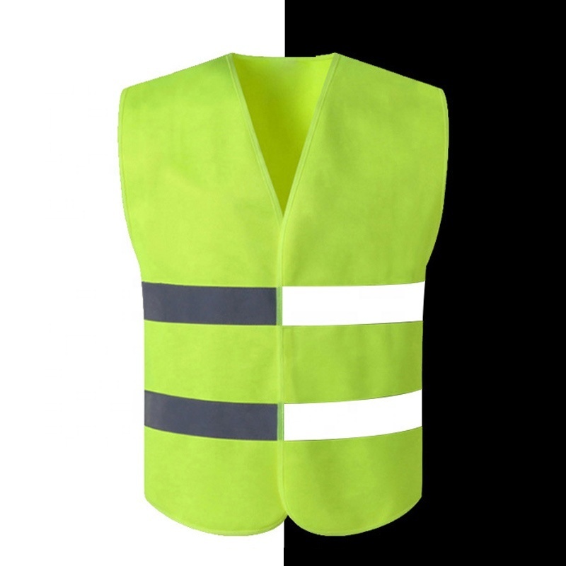 Roadway Construction Yellow Hi-vis High Visibility Reflective Safety Work Vest