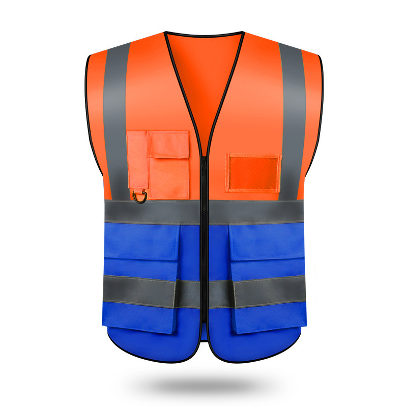 110gsm High Visibility Custom Logo Safety Vest Construction Worker Vest Safety Jacket Roadway Hi-vis Safety Vest