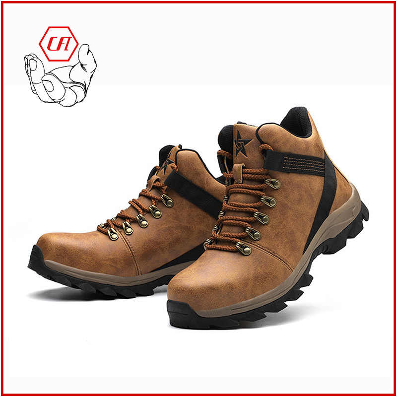 Anti-slip Puncture Proof Welding Protect Safety Boot Steel Toe Rubber Bottom Work Boot Industrial Shoes For Work