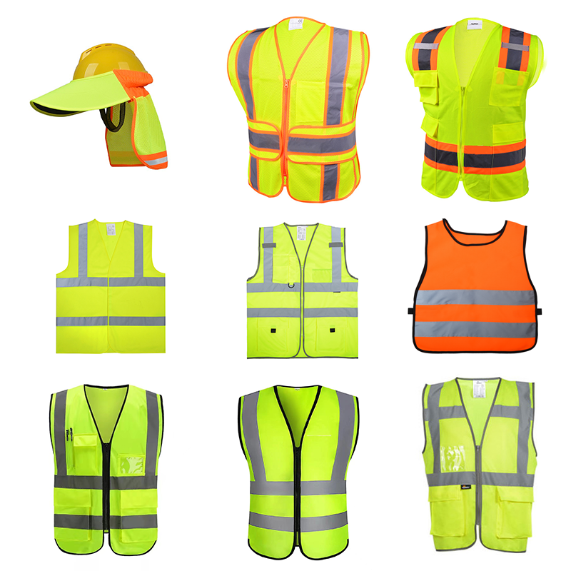 ANSI/ISEA Certificate High Visibility Security Uniform  Reflective Vest Surveyor Safety Vest