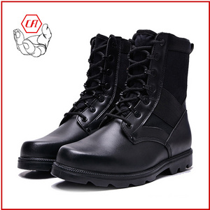 Microfiber Leather Safety Boots Steel Toe Martin Boots Men's Safety Shoes Black Combat Boots