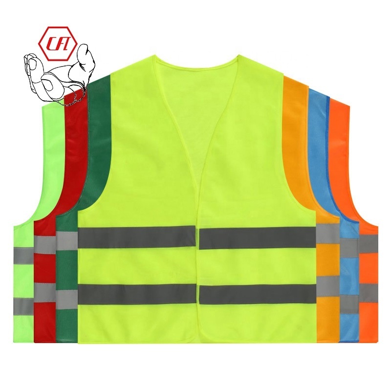 Roadway Construction Yellow Hi-vis High Visibility Reflective Safety Work Vest