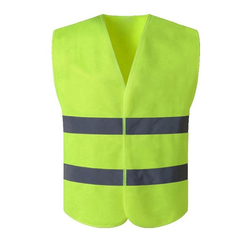 Roadway Construction Yellow Hi-vis High Visibility Reflective Safety Work Vest