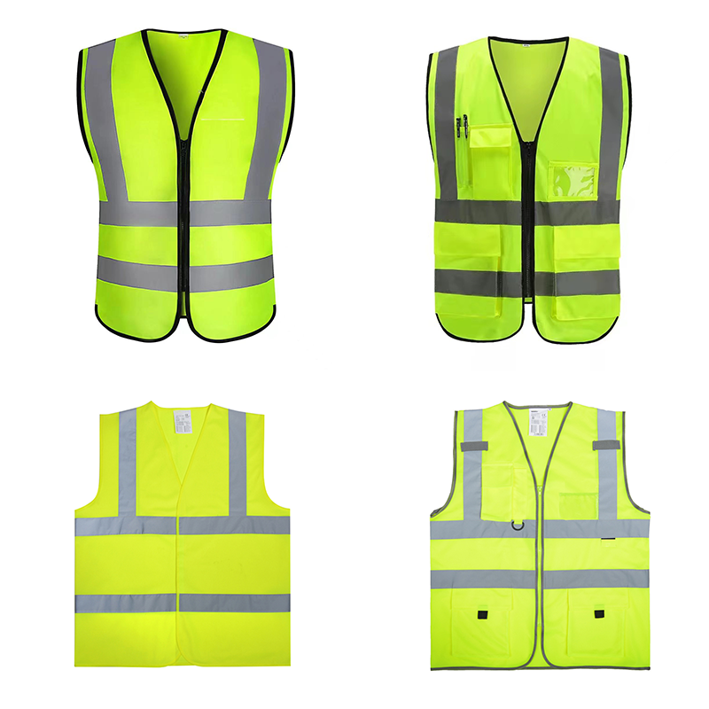 ANSI/ISEA Certificate High Visibility Security Uniform  Reflective Vest Surveyor Safety Vest