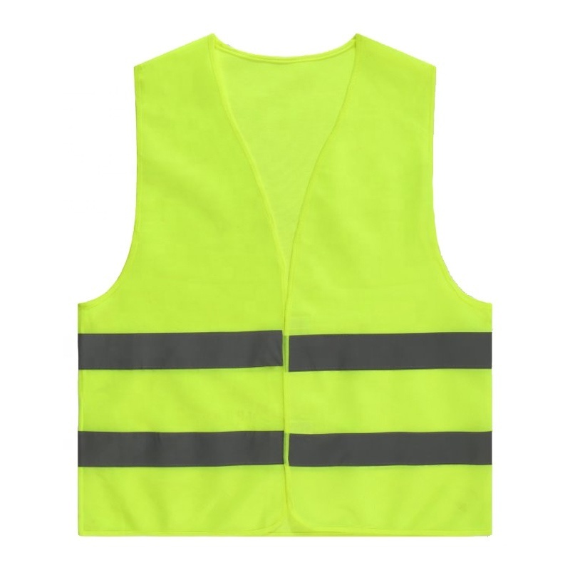 Roadway Construction Yellow Hi-vis High Visibility Reflective Safety Work Vest