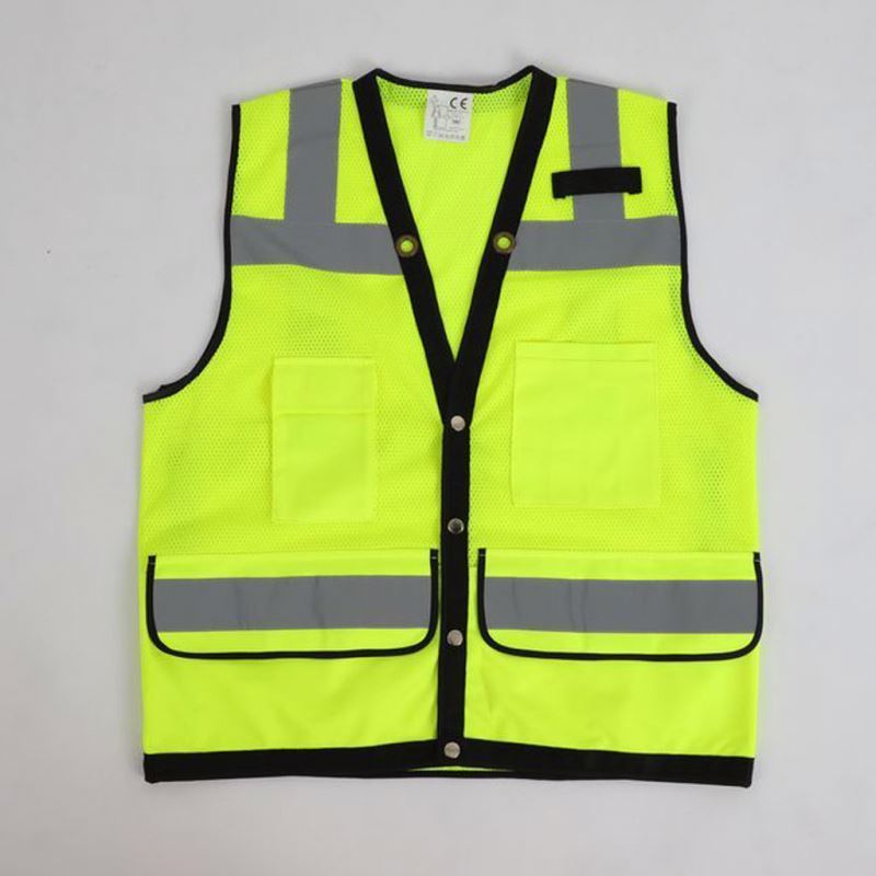 ANSI class 2 ISEA EN20471 Multi Pockets Traffic outdoor work Mesh reflective safety vest high visibility vest