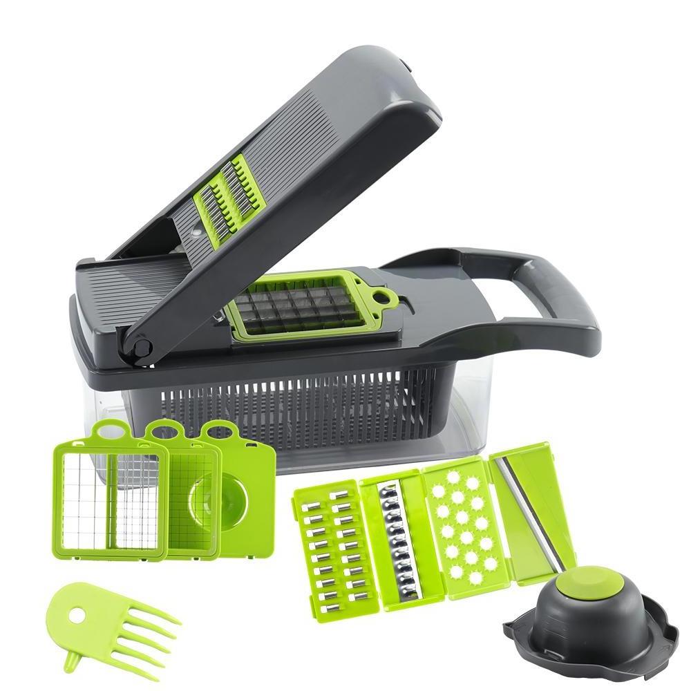 CHRT Plastic Slicer 7 Blades Slicer Manual Vegetable Cutter Salad Maker Potato Carrot Cutter onions chopper manual slicer