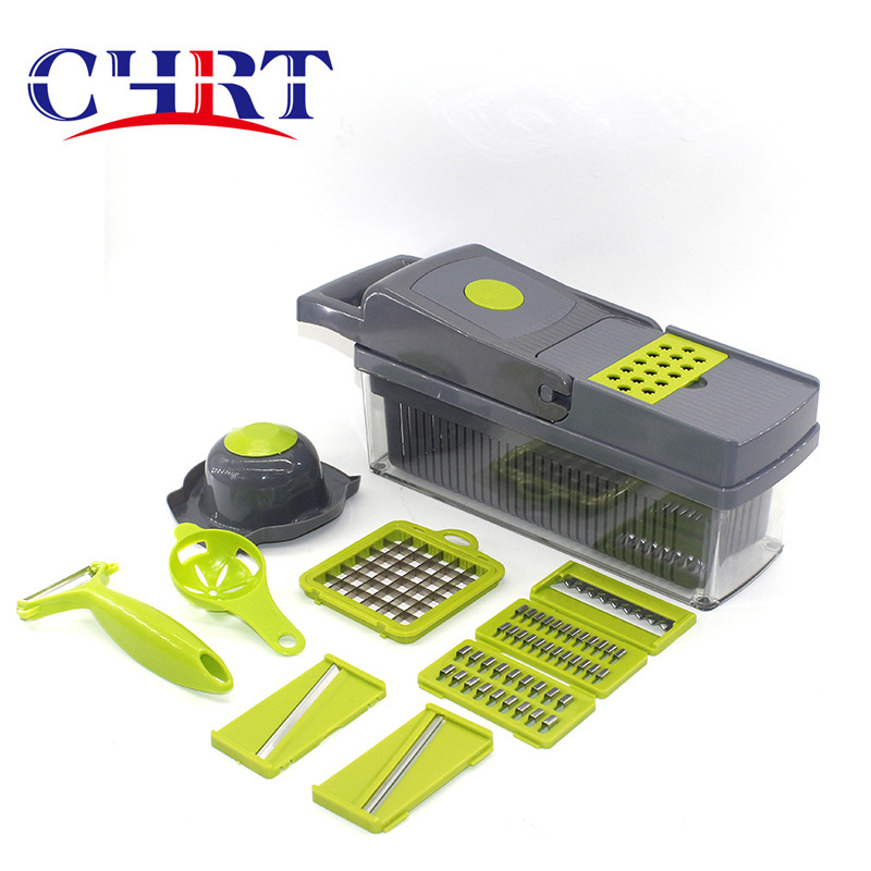 CHRT multifunctional vegetable chopper veggie shredder grater 12 in 1 Mandolin vegetable chopper slicer chopper Spiralizer