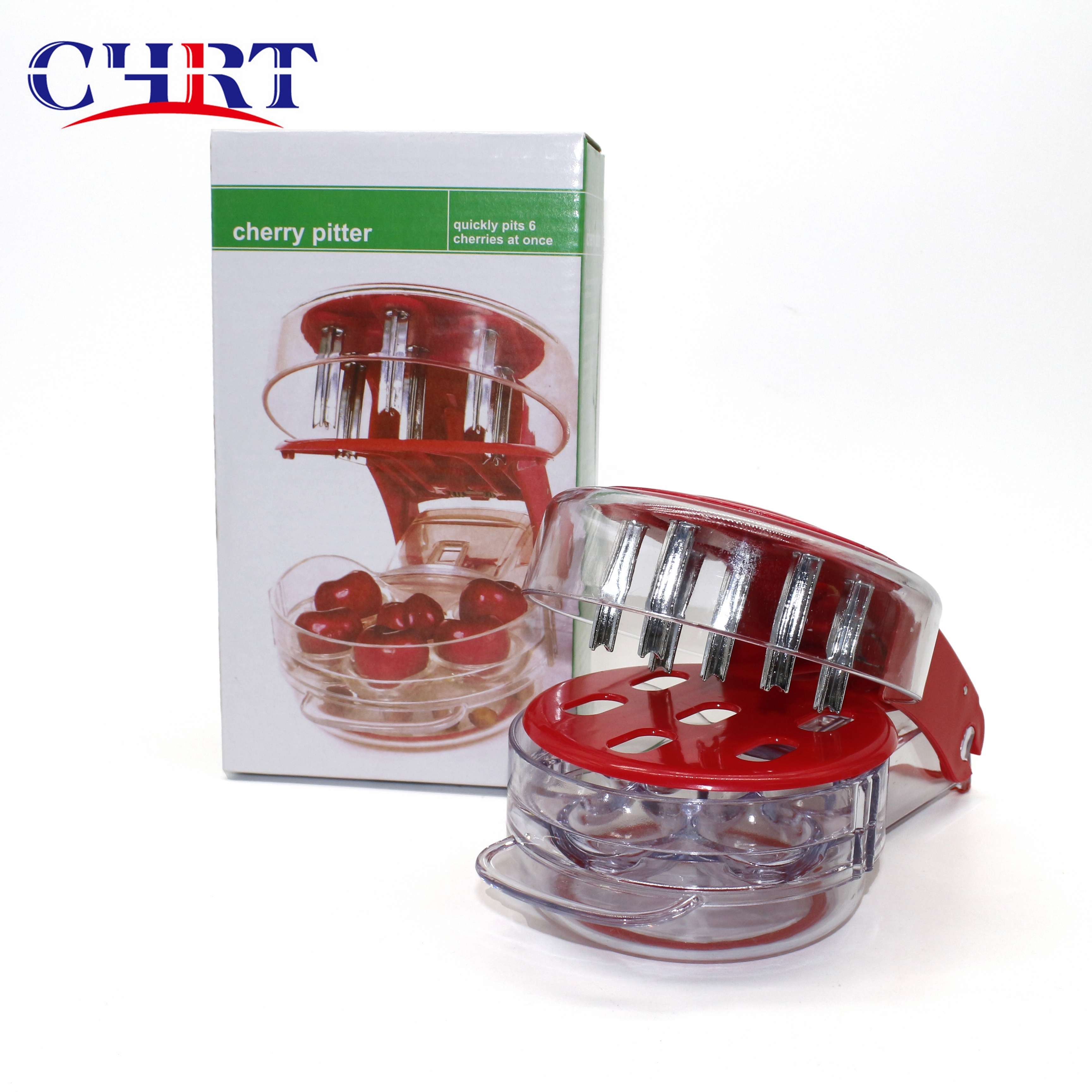 Chrt Stainless Steel Plastic Deluxe Multi Fruit Corer Olive Pits Fruit Tools Gadgets Cherry Stone Seed Remover Separator