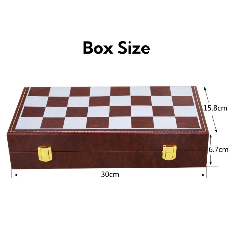 CHRT Family Gift Toy Adult Game Magnetic Metal Children Pieces High Quality International Foldable Chessboard Chess Set