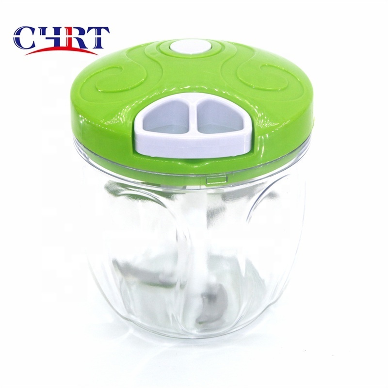 Chrt Wholesale Mini Manual Hand Powered Vegetable Meat Garlic Kitchen 5 Blades Magic Pulling Food Hand Chopper with Blender