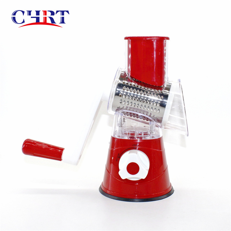 CHRT Stainless Kitchen Rotary cheese grater electric chopper onion cutter Vegetable Grater with Mandoline Potato julienne Cutter