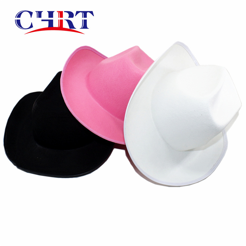 CHRT American Stetson Pink Feather Cowboy Hat Sequined Bud Light Festive Party Kids Straw Cowboy Hats For Adults