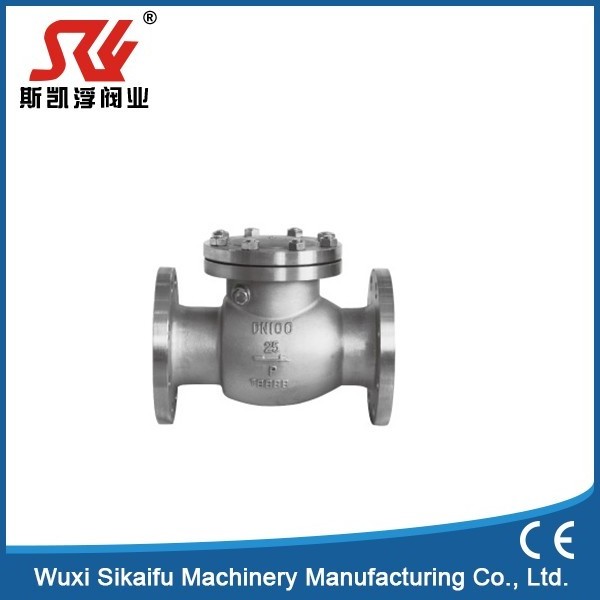 6 inch Stainless Steel Exceptional flanged back pressure retention swing check valve