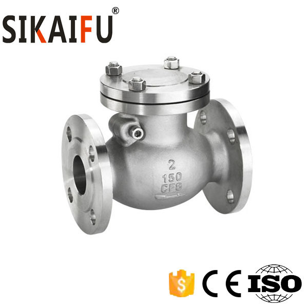 6 inch Stainless Steel Exceptional flanged back pressure retention swing check valve