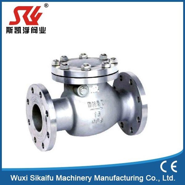 6 inch Stainless Steel Exceptional flanged back pressure retention swing check valve