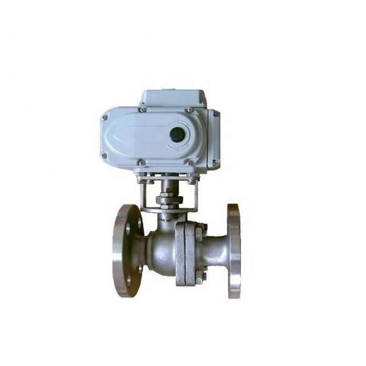 Stainless steel electric motorized actuator cf8m 1000wog 2pc dn50 Flange ball valve