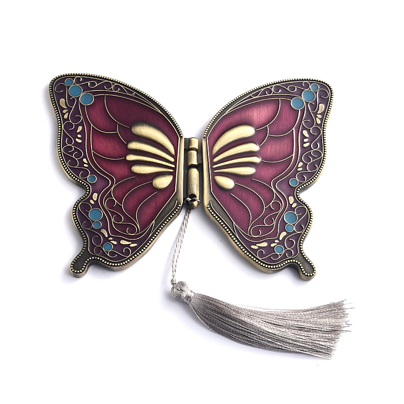 Hot Selling Unique Fashion Beautiful Butterfly Irregular Compact Pocket Mirror