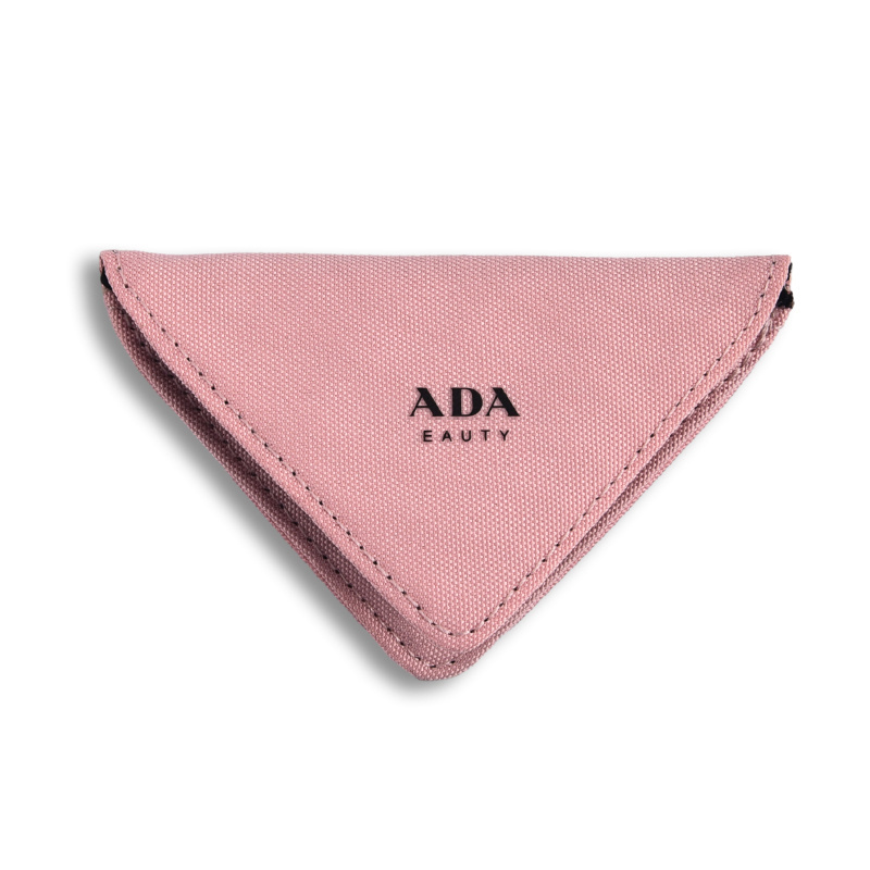 Customized Unbreakable Triangle Shape Cloth Bag Stainless Steel Single Side Mirror